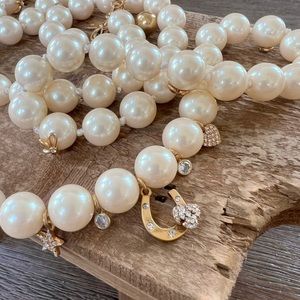 Kate spade glass pearl/charm necklace
